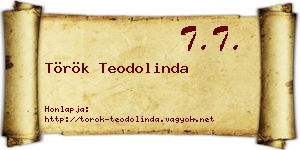 Török Teodolinda névjegykártya